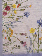 Janasya Lavender Cotton Linen Floral Printed Saree - Distacart