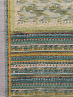 Janasya Sage Green Cotton Linen Abstract Printed Saree - Distacart