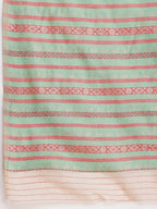 Janasya Beige Silk Blend Ikkat Jacquard Saree - Distacart
