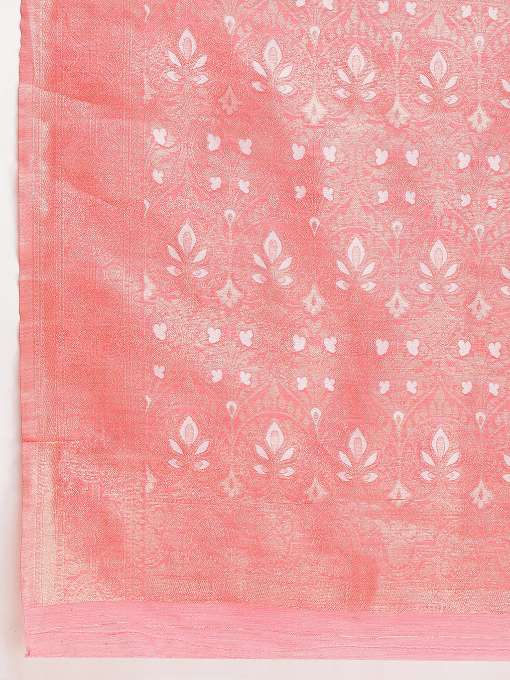 Janasya Navy Blue Silk Blend Geometric Jacquard Saree - Distacart