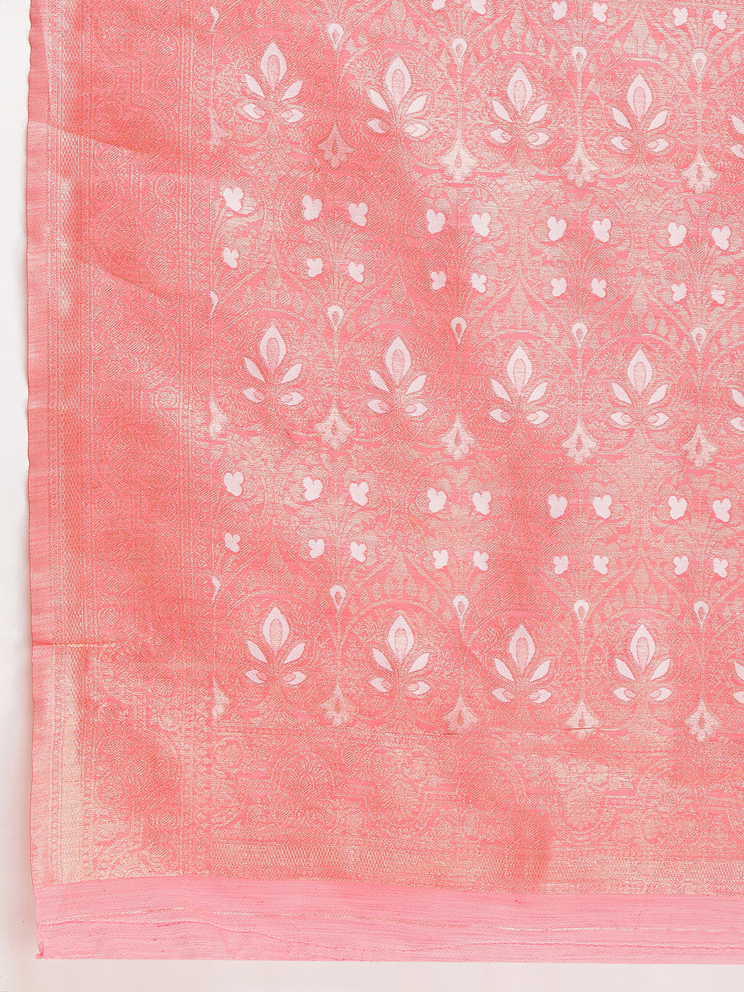 Janasya Navy Blue Silk Blend Geometric Jacquard Saree - Distacart