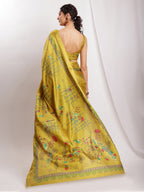 Janasya Green Silk Blend Ethnic Motifs Printed Saree - Distacart