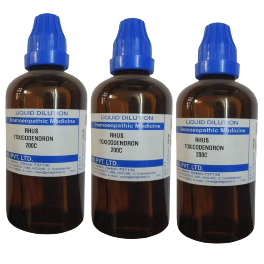 SBL Homeopathy Rhus Toxicodendron Dilution - Distacart