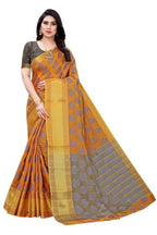 Vamika Mustard Jari Work Cotton Silk Saree (RIDHIMA MUSTARD)