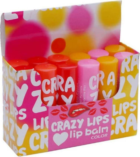 Favon Pack of 12 Multicolor Crazy Lip Balms