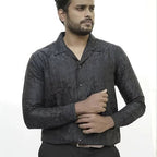 Diva Globe Black Lapel Collar Shirt - Distacart