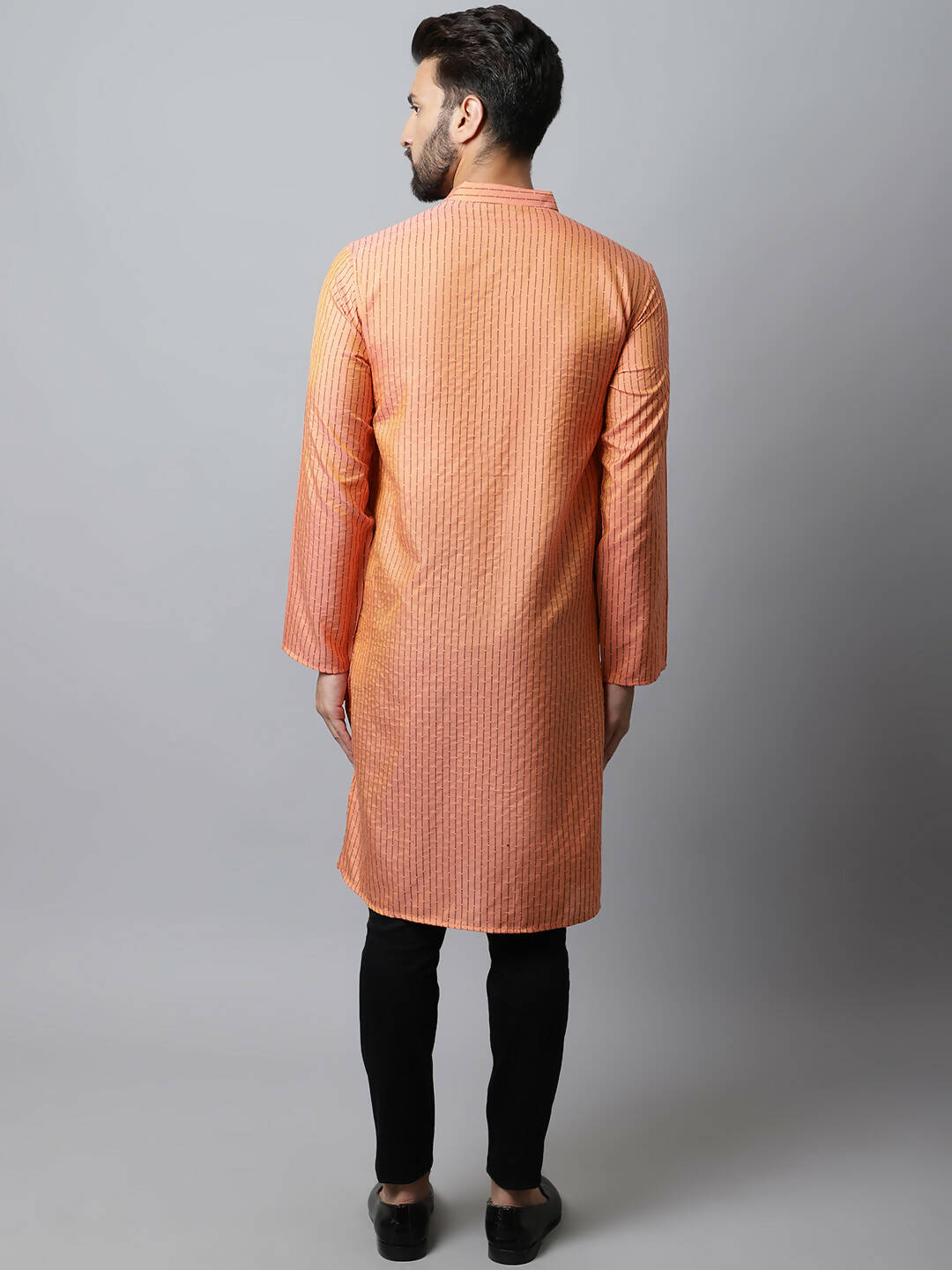 Even Apparels Red Color Pure Cotton Men's Kurta With Side Placket (STR1199) - Distacart