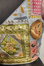 Kia Fashions Grey Sequins & Zari Embroidered Readymade Blouse - Distacart
