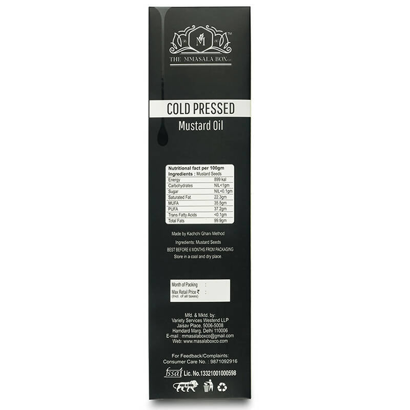 The Mmasala Box Co Cold Pressed Mustard Oil