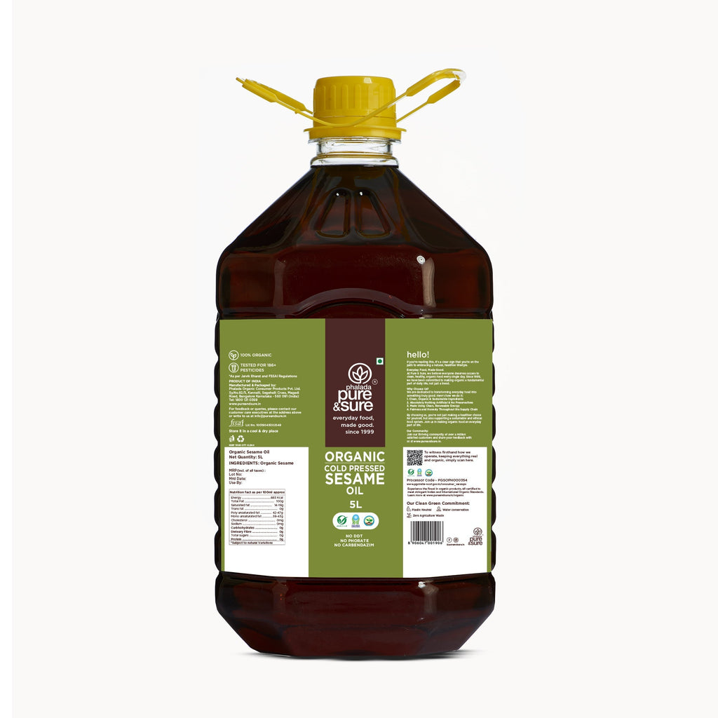 Pure & Sure Organic Sesame Oil - Distacart