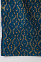Janasya Women's Blue Cotton Solid Kurta With Palazzo And Dupatta - Distacart