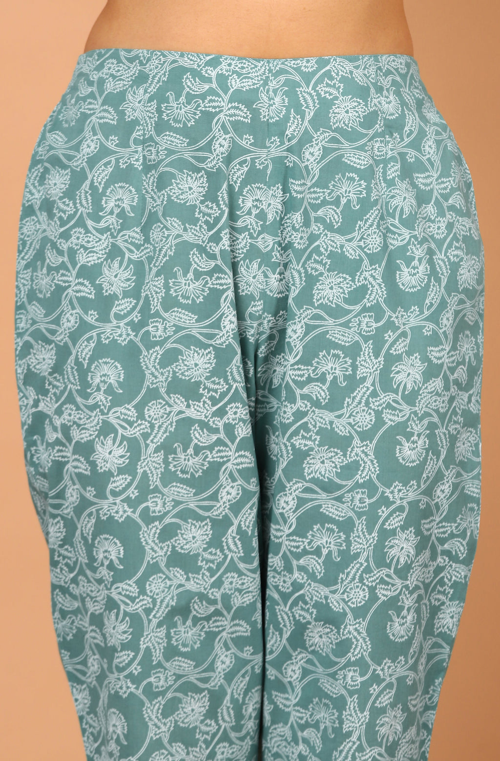 Janasya Women's Turquoise Cotton Striped Kurta With Pant And Dupatta - Distacart