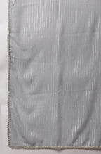Janasya Women's Grey Poly Georgette Solid Kurta With Dupatta - Distacart