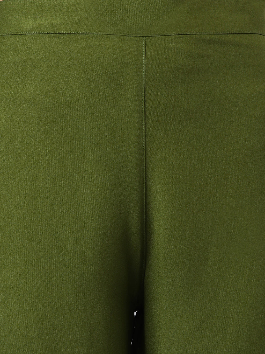 Janasya Women's Olive Green Rayon Solid Kurta With Palazzo And Dupatta - Distacart