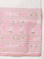 Janasya Women's Light Pink Cotton Gold Print Kurta With Pant And Dupatta - Distacart