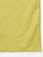 Janasya Women's Yellow Cotton Solid Kurta With Sharara And Dupatta - Distacart