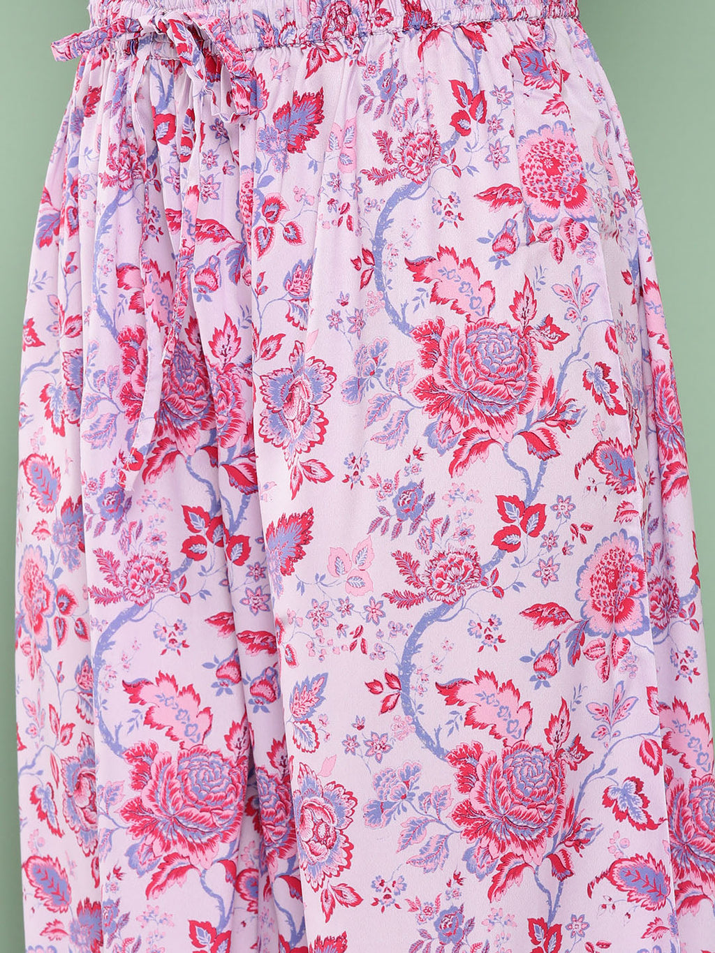 Janasya Women's Lavender Crepe Digital Printed A-line Casual Top Set - Distacart