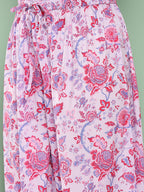 Janasya Women's Lavender Crepe Digital Printed A-line Casual Top Set - Distacart