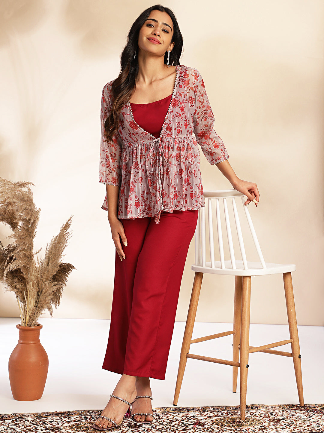 Janasya Wine Moss Solid Set