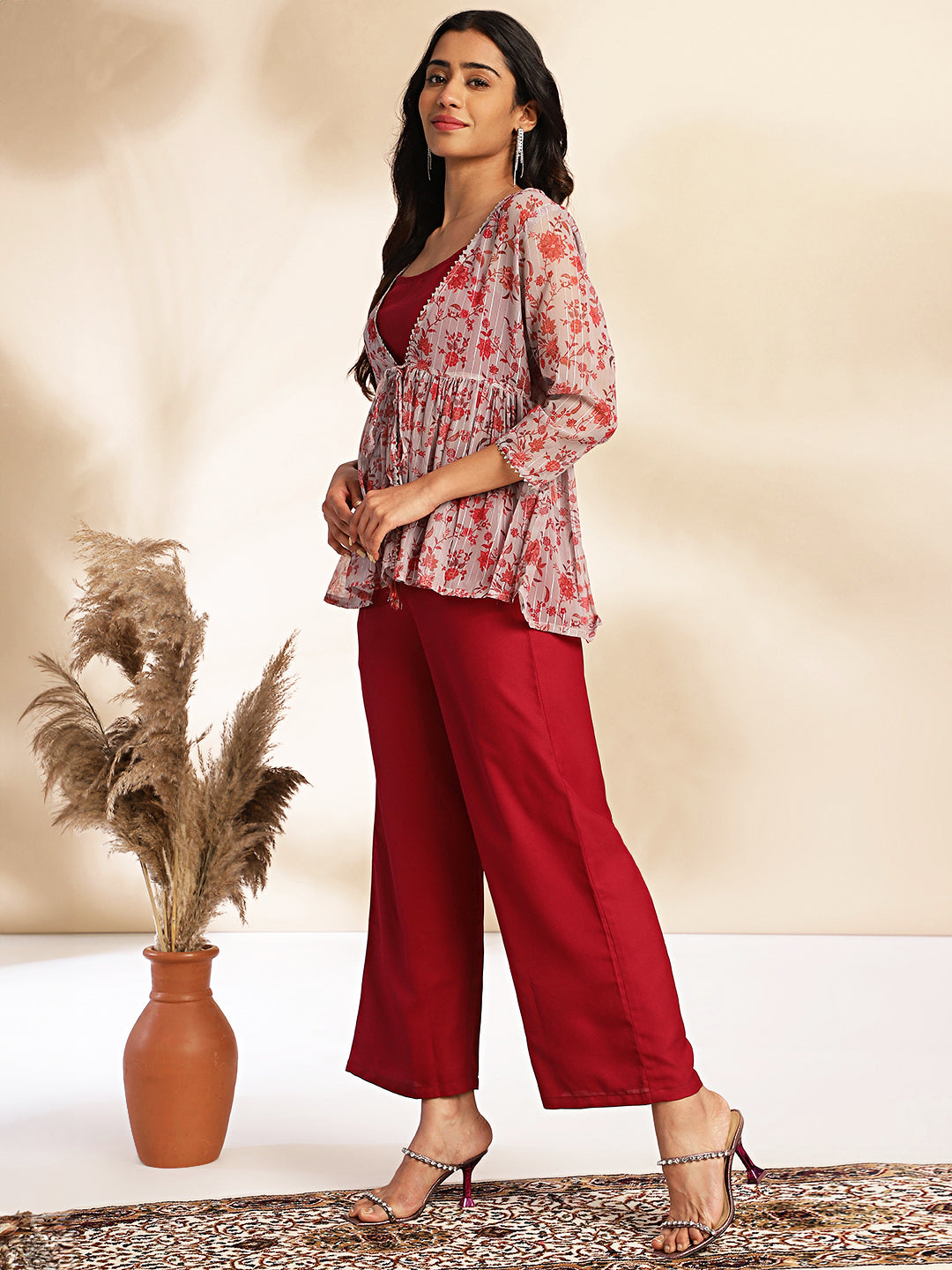 Janasya Wine Moss Solid Set