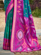 Shree Shyam Fashion Sea Green Soft Silk Saree - Distacart