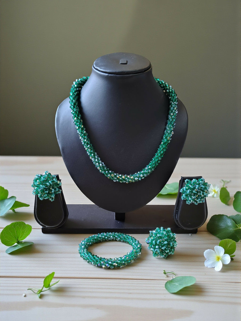 Inhanns Rangshine 4-In-1 Crystal Glam Set - Handmade - Sea Green