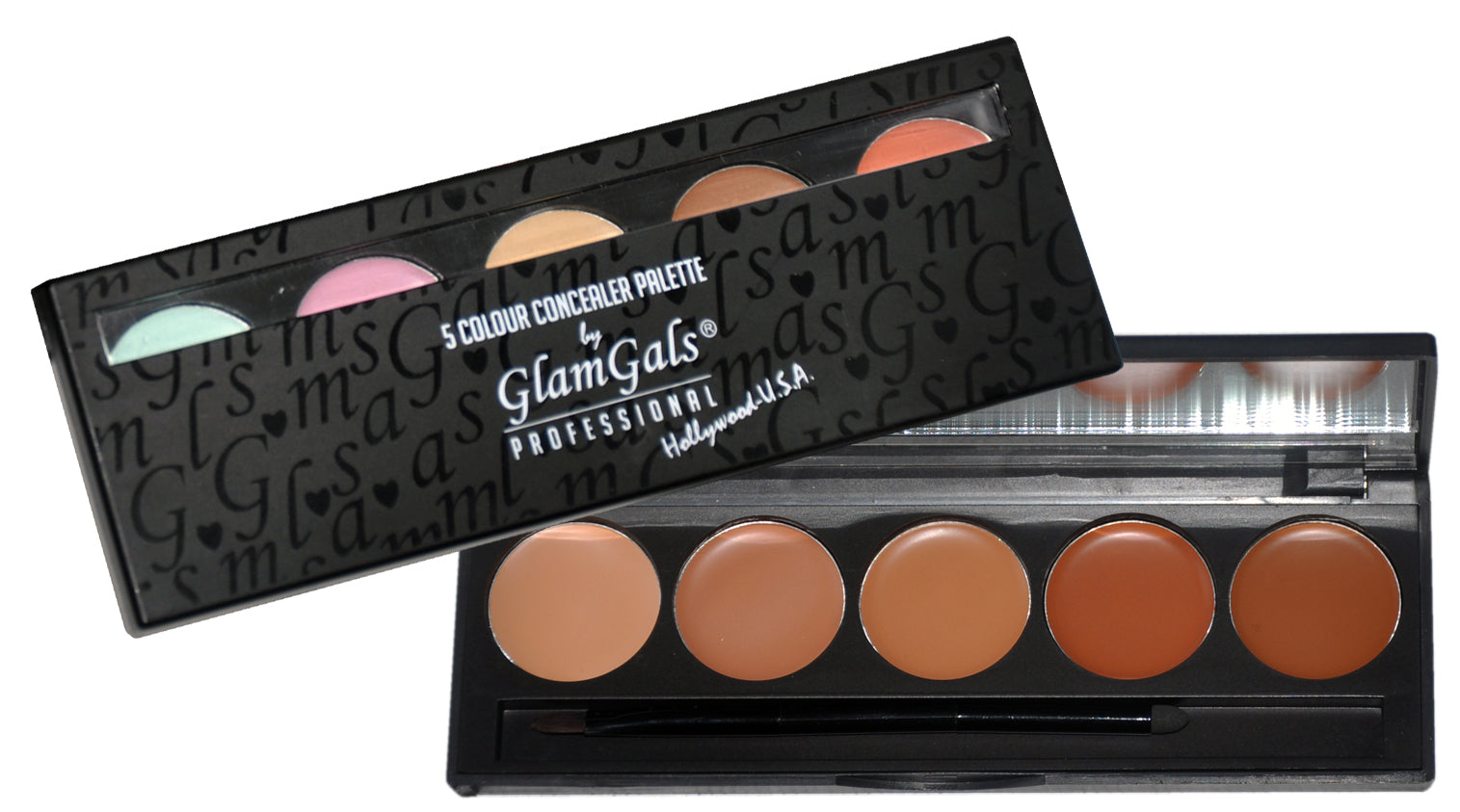Glamgals Hollywood-U.S.A 5 Color Matte Finish Waterproof Concealer Palette