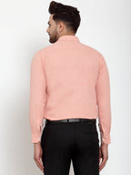 Jainish Redish Orange Formal Shirt with white detailing ( SF 419Starfish-Orange ) - Distacart