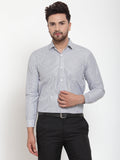 Jainish Black Men's Cotton Striped Formal Shirt's ( SF 759Black ) - Distacart