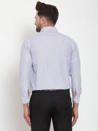 Jainish Grey Men's Cotton Striped Formal Shirt's ( SF 759Light-Grey ) - Distacart