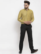 Jainish Olive Men's Cotton Polka Dots Formal Shirt's ( SF 761Olive ) - Distacart