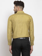 Jainish Olive Men's Cotton Polka Dots Formal Shirt's ( SF 761Olive ) - Distacart