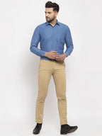 Jainish Teal Men's Cotton Polka Dots Formal Shirt's ( SF 761Teal ) - Distacart