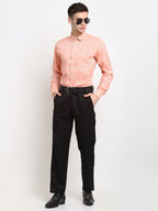 Jainish Orange Men's Solid Cotton Formal Shirt ( SF 782Orange ) - Distacart