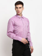 Jainish Purple Men's Solid Cotton Formal Shirt ( SF 782Purple ) - Distacart