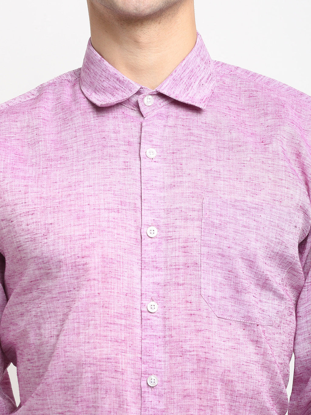 Jainish Purple Men's Solid Cotton Formal Shirt ( SF 782Purple ) - Distacart