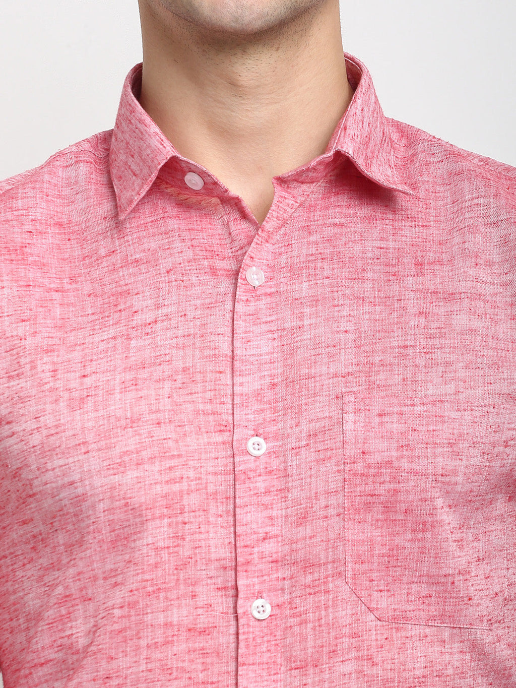 Jainish Red Men's Solid Cotton Formal Shirt ( SF 782Red ) - Distacart