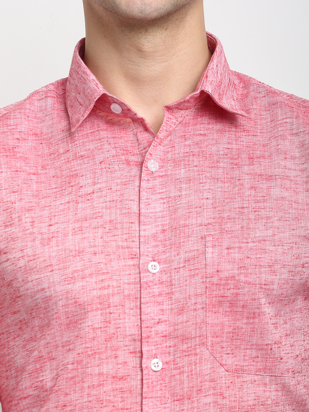 Jainish Red Men's Solid Cotton Formal Shirt ( SF 782Red ) - Distacart