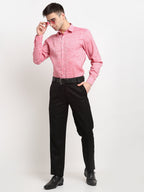 Jainish Red Men's Solid Cotton Formal Shirt ( SF 782Red ) - Distacart