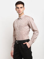 Jainish Rust Men's Solid Cotton Formal Shirt ( SF 782Rust ) - Distacart