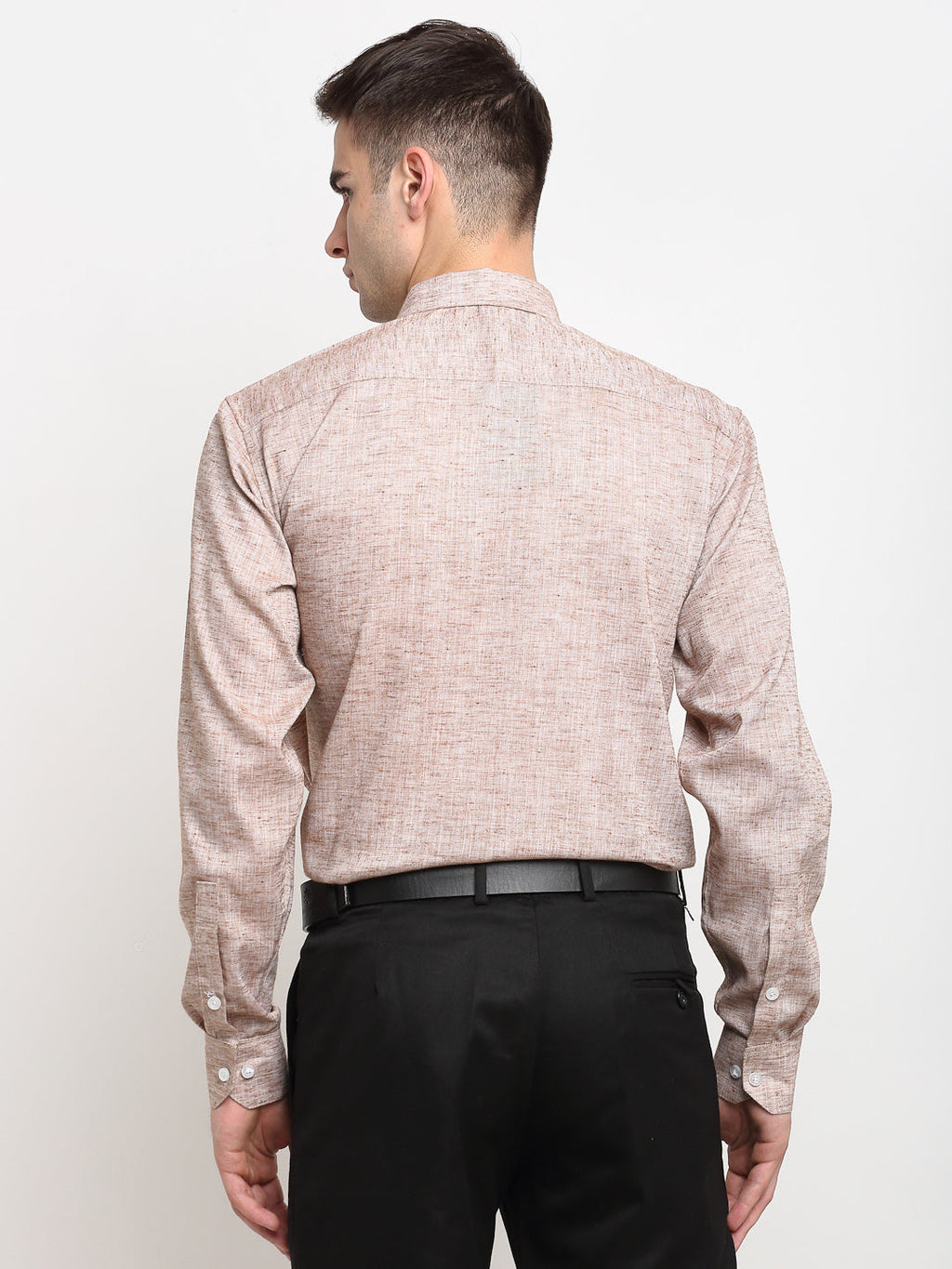 Jainish Rust Men's Solid Cotton Formal Shirt ( SF 782Rust ) - Distacart