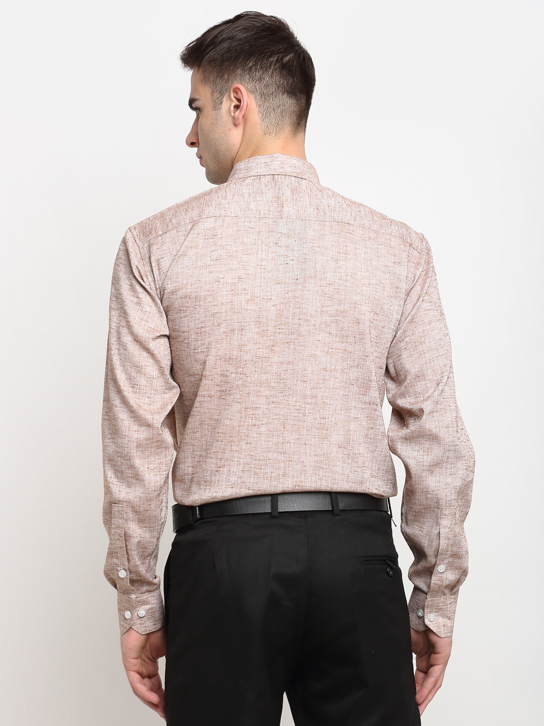 Jainish Rust Men's Solid Cotton Formal Shirt ( SF 782Rust ) - Distacart