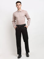 Jainish Rust Men's Solid Cotton Formal Shirt ( SF 782Rust ) - Distacart