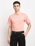 Jainish Orange Men's Solid Cotton Half Sleeves Formal Shirt ( SF 783Orange ) - Distacart