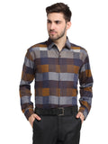 Jainish Multicolor Men's Checked Cotton Formal Shirt ( SF 787Multi ) - Distacart