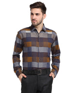 Jainish Multicolor Men's Checked Cotton Formal Shirt ( SF 787Multi ) - Distacart