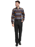 Jainish Multicolor Men's Checked Cotton Formal Shirt ( SF 787Multi ) - Distacart