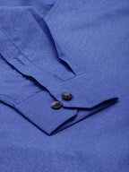 Jainish Men's Solid Formal Cotton Shirt ( SF 788Blue ) - Distacart