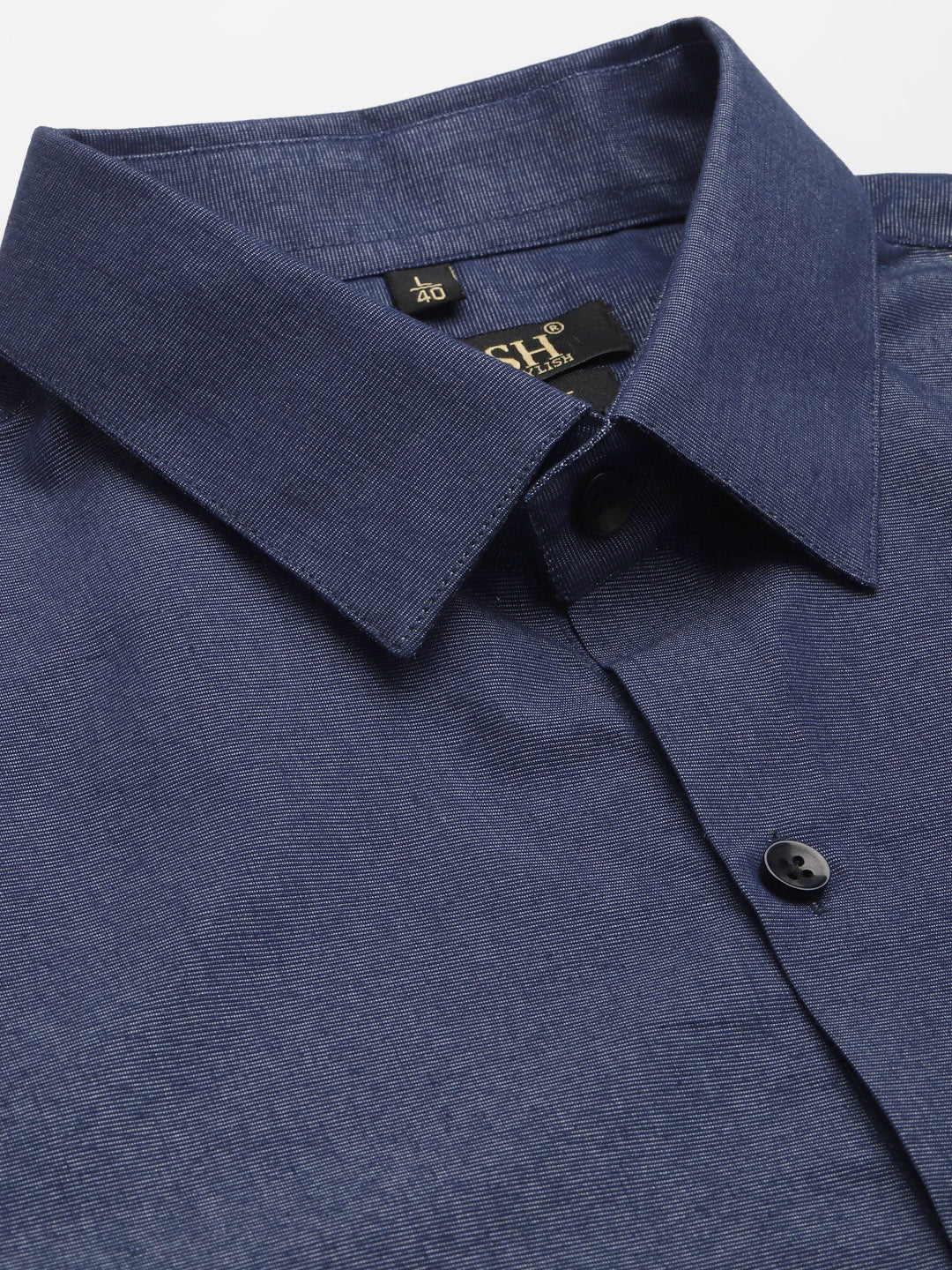 Jainish Men's Solid Formal Cotton Shirt ( SF 788Charcoal ) - Distacart