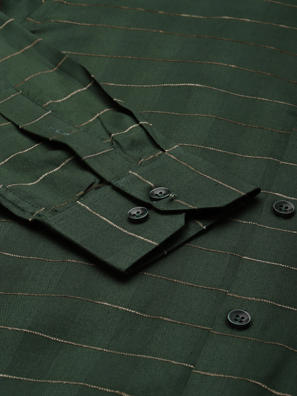 Jainish Men's Formal Cotton Horizontal Striped Shirt ( SF 790Olive ) - Distacart